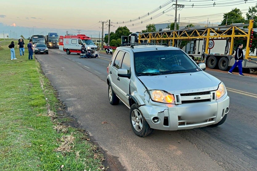 Motociclista Fica Ferido Em Acidente Na Saída Para Maria Helena (2)
