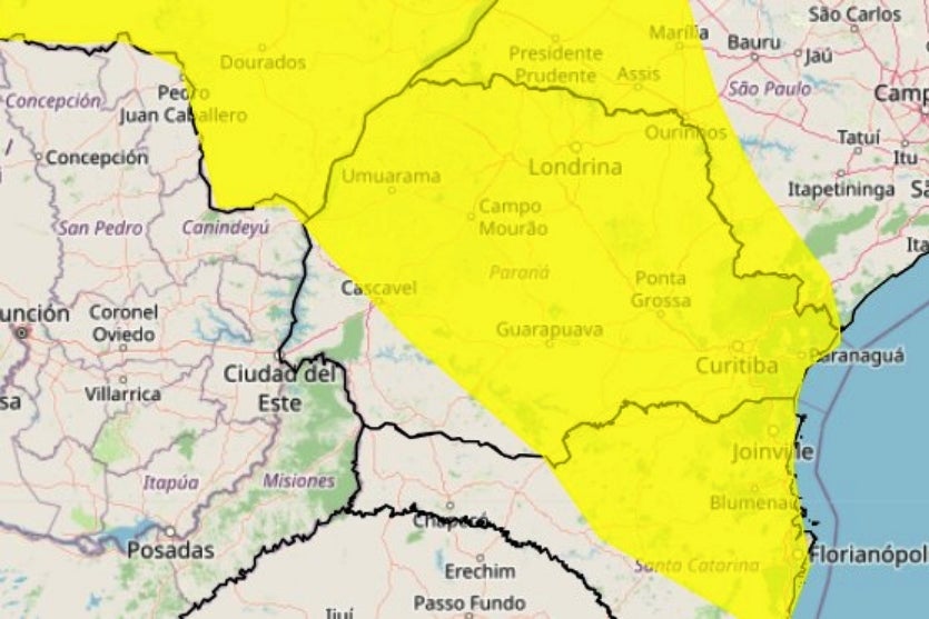 Simepar Anuncia Chegada De Frente Fria E Inmet Divulga Alerta 1