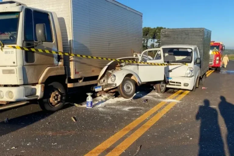 Trabalhador é atropelado: o acidente ocorreu na manhã desta terça-feira (10).