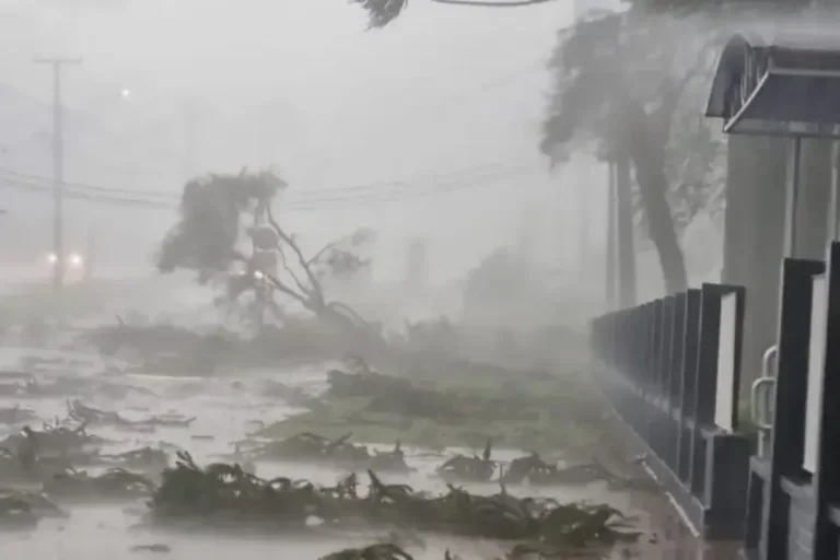 Vendaval: em Umuarama, a chuva começou por volta das 22h; no entanto, não houve registro de ventos fortes ou estragos na cidade.