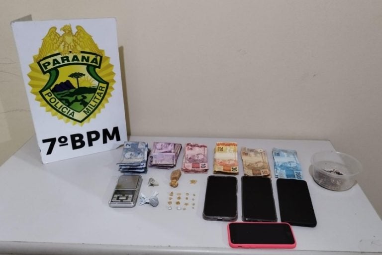 Casal é preso em Nova Olímpia: a ação ocorreu por volta das 17h50, após denúncias anônimas