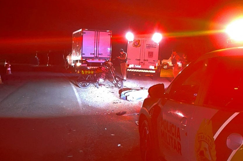 Motociclista Morre Após Colisão Com Caminhão Na Estrada Rodeio (4)