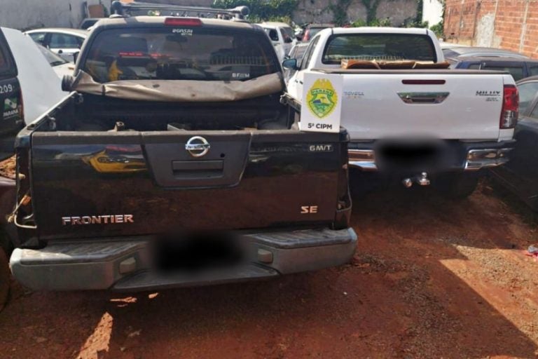 Pm Recupera Duas Caminhonetes Furtadas; Uma Era De Ivaté