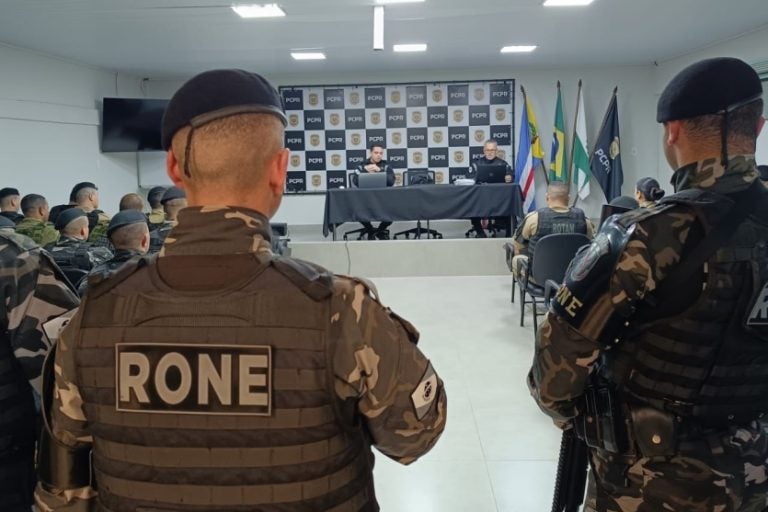 Pérola: Cerca de 30 policiais civis e militares participaram da ação que ocorreu na manhã desta sexta-feira (25).