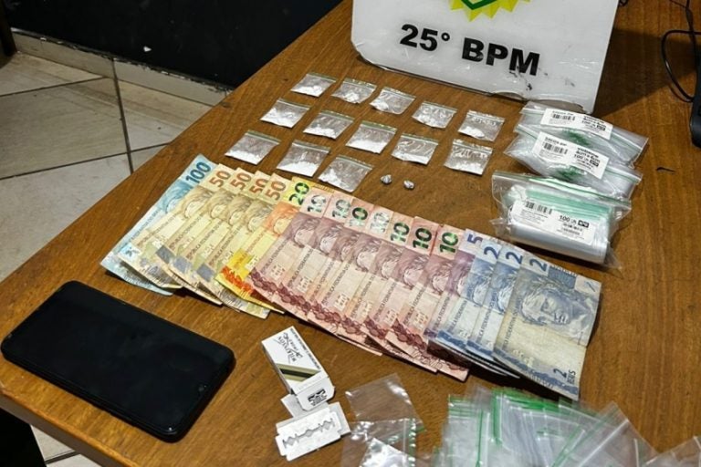 Tráfico de drogas: A ação ocorreu no início da noite desta quarta-feira (30), em uma residência na Rua Las Vegas.