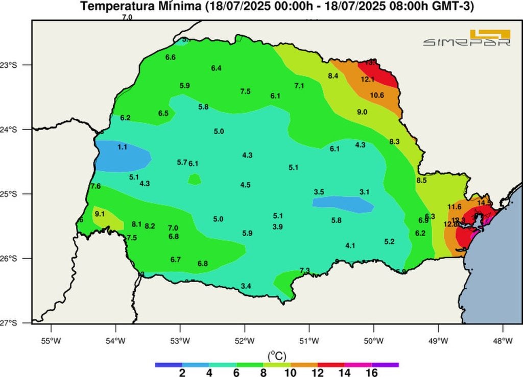 Umuarama E Altônia Tiveram O Amanhecer Mais Frio De Julho
