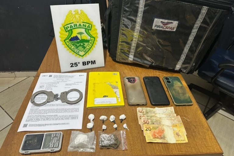 Delivery de drogas em Umuarama resulta em três presos