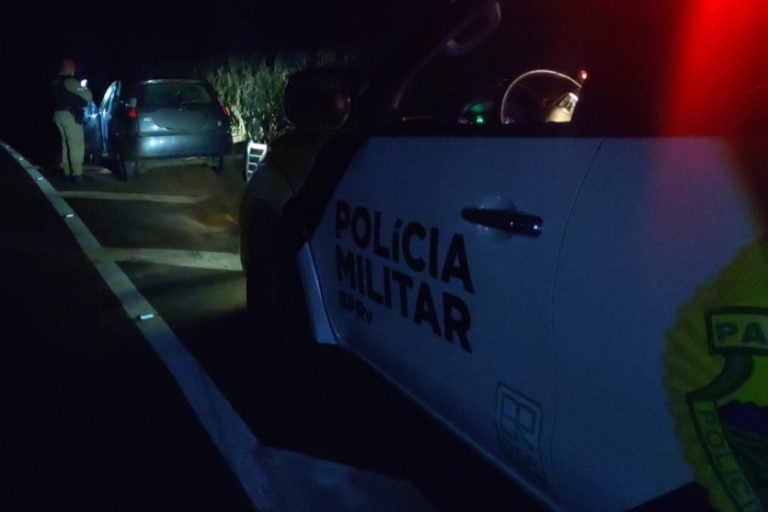 Acidente entre dois veículos: O acidente aconteceu por volta das 20h e mobilizou a Polícia Rodoviária Estadual