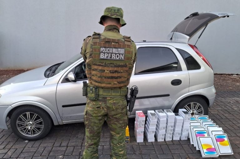 Bpfron De Umuarama Apreende Veículo Carregado Com Eletrônicos