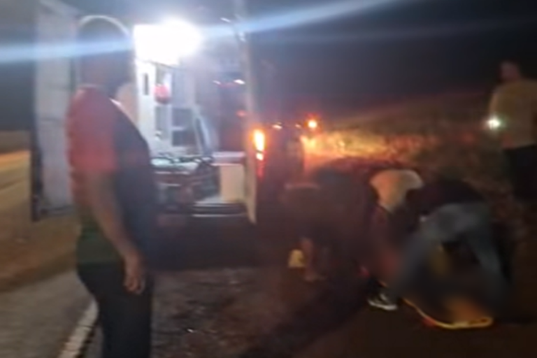 Caminhoneiro de Alto Piquiri: O impacto lançou a vítima a cerca de nove metros de distância.