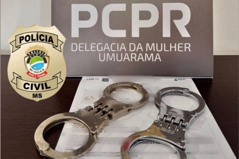 Condenado: O homem, que estava foragido, foi localizado e preso após um trabalho integrado que envolveu a Delegacia da Mulher de Umuarama.