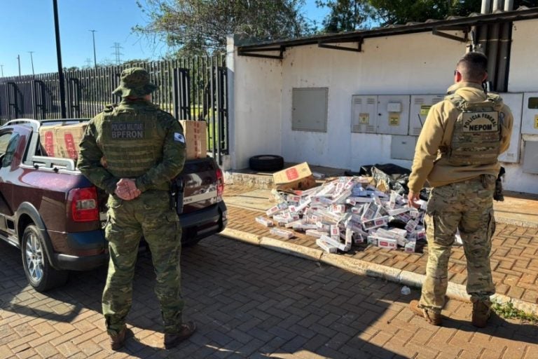 R$ 135 mil em cigarros do Paraguai são apreendidos em Altônia.