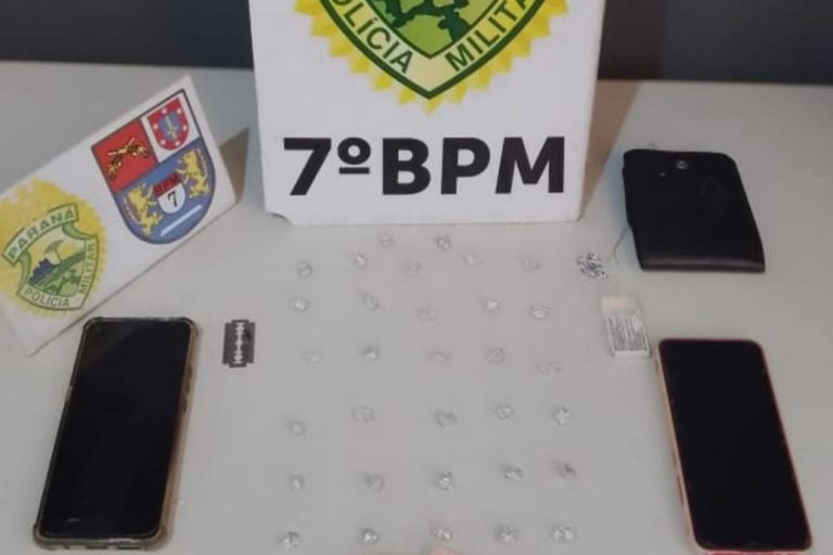 Tráfico de crack em Rondon resulta na prisão de três pessoas.
