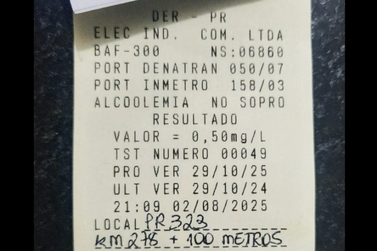 Jovem é Preso Por Embriaguez Ao Volante Na Pr 323