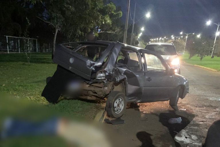 Colisão traseira em Cruzeiro do Oeste deixa um homem ferido