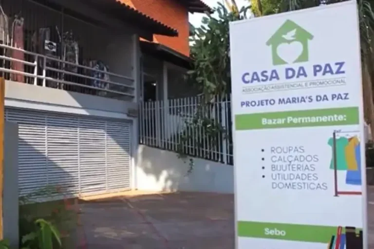Bazar da Casa da Paz: os recursos arrecadados com as vendas serão usados para a manutenção das atividades da entidade.