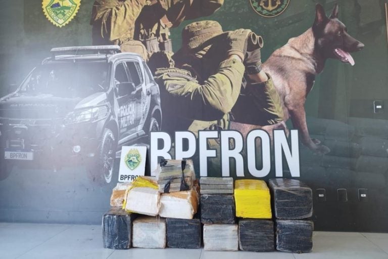 Quase 300 quilos de maconha são apreendidos pelo BPFron em Umuarama