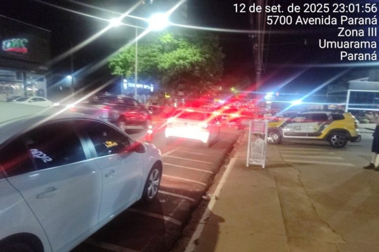 Blitz da Lei Seca em Umuarama resulta em cinco motos apreendidas.