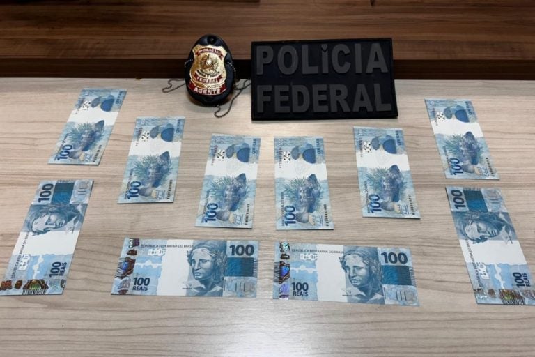 PF prende trio com R$ 1 mil em cédulas falsas em Mariluz.