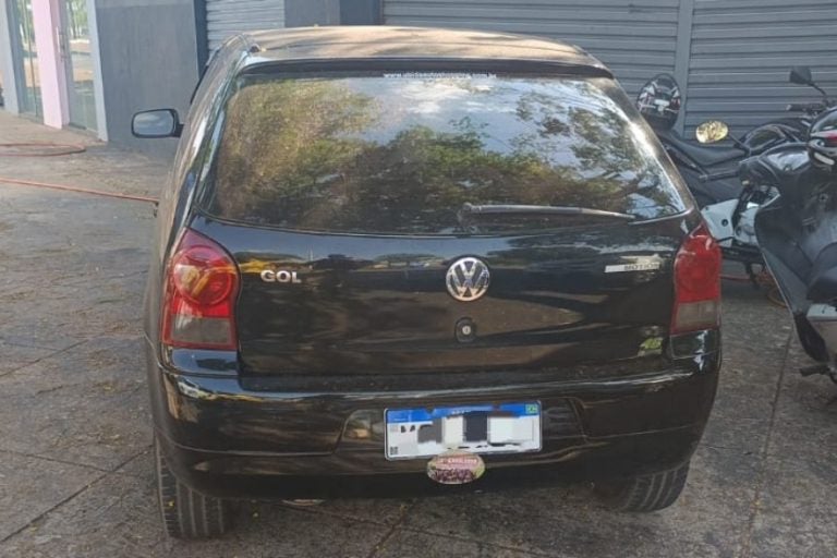 Veículo de idoso: o carro foi localizado quatro horas depois do furto.