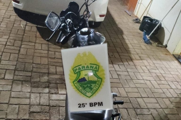 Motocicleta furtada em Pérola é apreendida durante patrulhamento