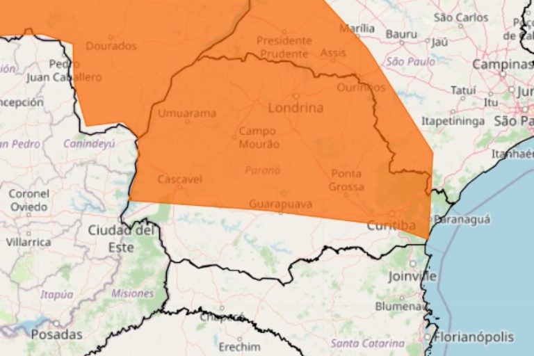 Defesa Civil e Inmet alertam para chance de temporal em Umuarama e região.