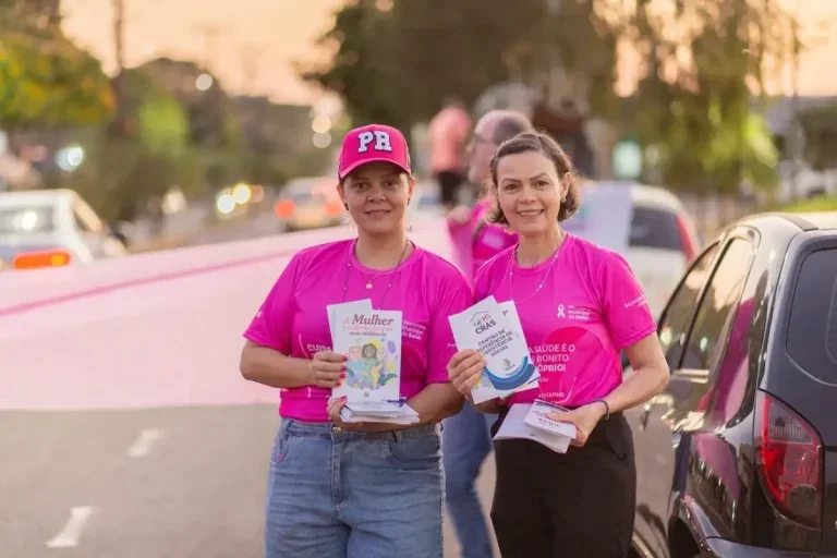 Ação Do Outubro Rosa Leva Informação E Acolhimento à População De Perobal