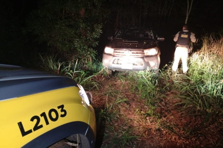 Polícia recupera Hilux furtada em área rural de Francisco Alves