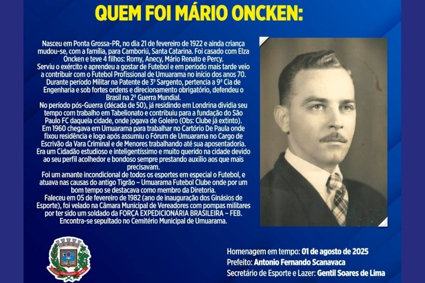 Painel Conta A História De Mário Oncken, Que Dá Nome A Ginásio (2)