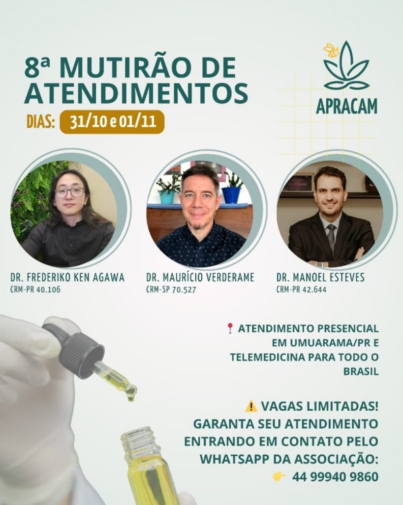 Apracam realiza Mutirão de Atendimentos com foco em cannabis medicinal