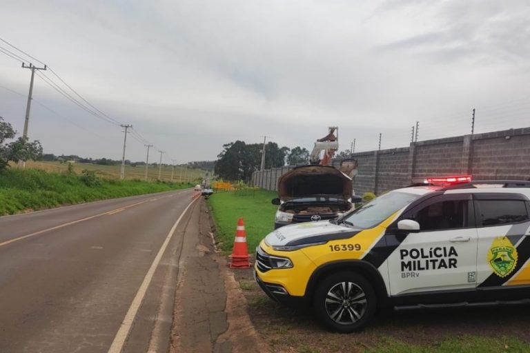 Acidente na PR-580 deixa motorista ferido em Umuarama.
