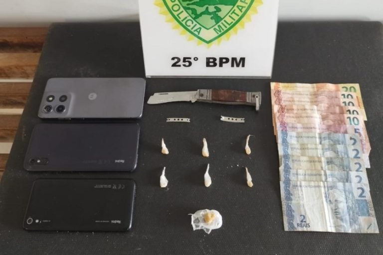 Polícia Militar prende dois suspeitos por tráfico de drogas em Umuarama