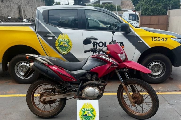 Pm Localiza Moto Furtada Em Jesuítas No Centro De Iporã