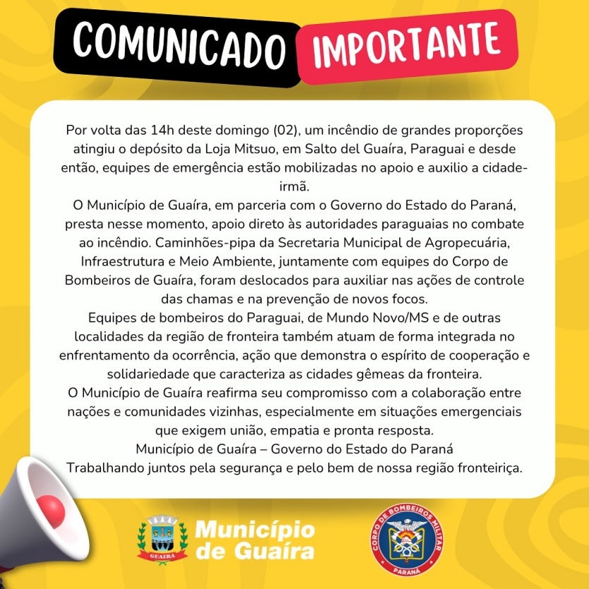Salto Del Guairá Equipes Controlam Incêndio Na Mitsuo (1)