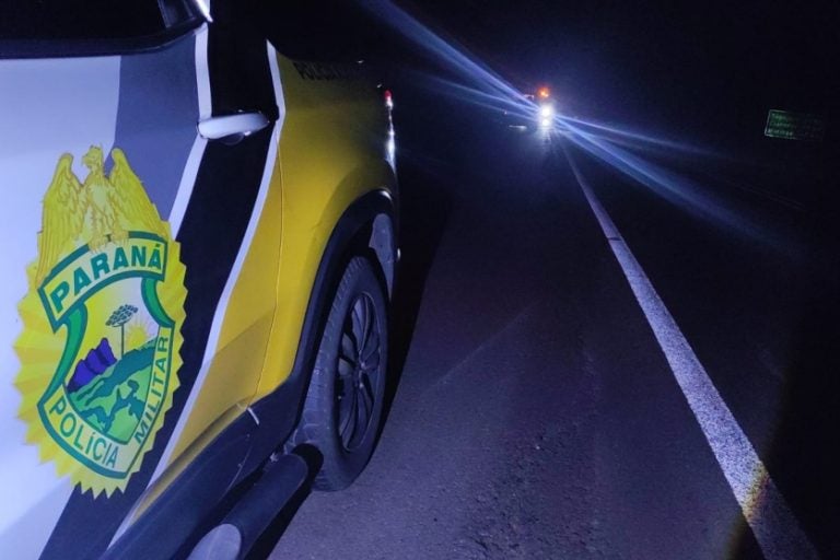 Condutor fica ferido ao fugir do BPFron e colidir de frente com caminhão em Cruzeiro do Oeste