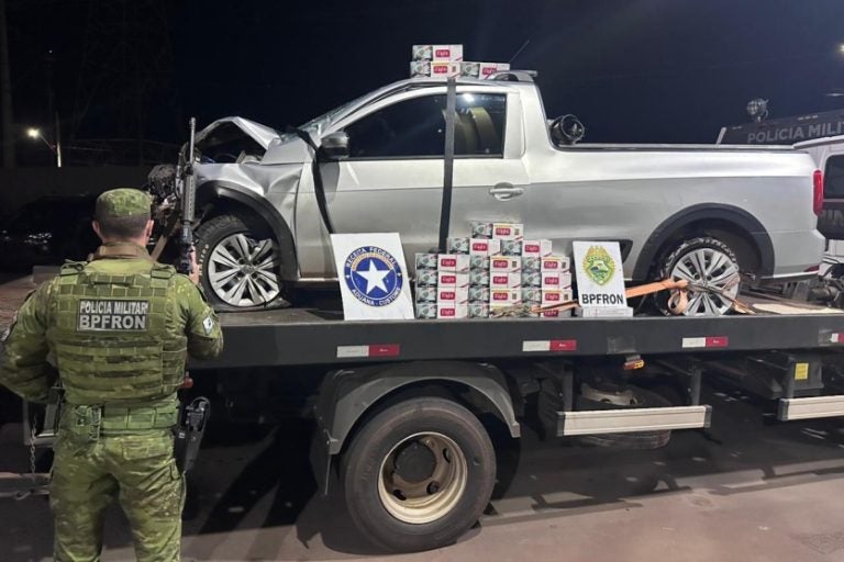 Adolescente é apreendido com Saveiro lotada de cigarros entre Cruzeiro e Umuarama