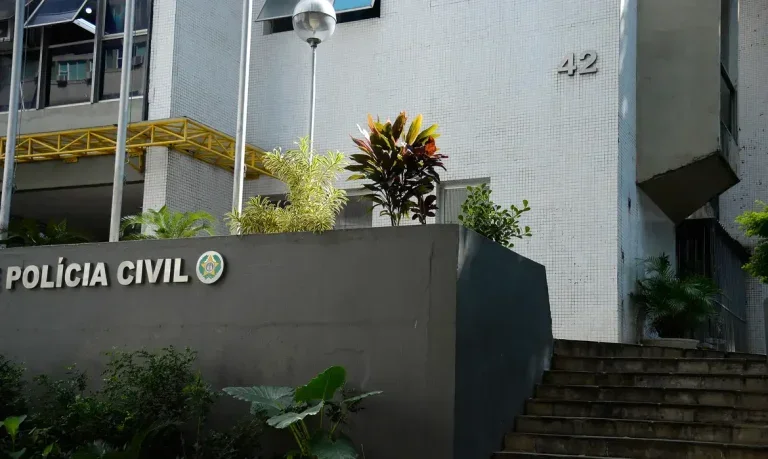 Fachada Da Secretaria De Estado Da Policia Civil No Centro Do Rio De Janeiro