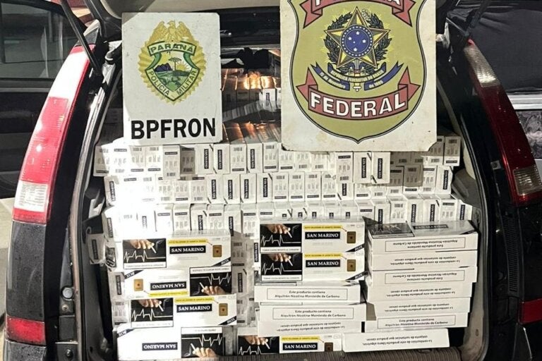 Quase R$ 100 mil em cigarros são apreendidos durante abordagem em Iporã