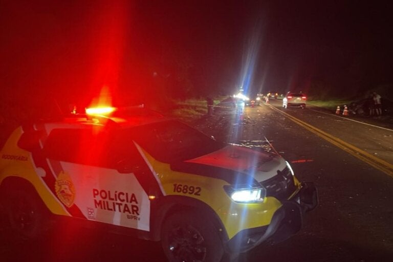 Acidente com morte entre Umuarama e Cruzeiro ocorreu após ultrapassagem em faixa contínua.