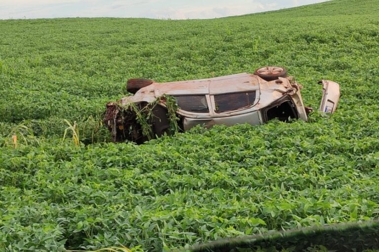 Capotamento resulta na morte de homem na PR-082 em Terra Boa.
