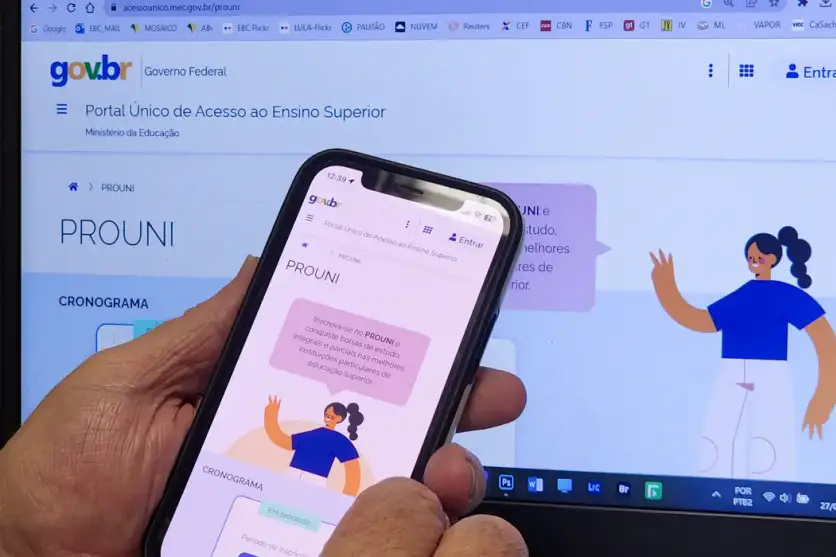 Prazo de inscrição do Prouni 2026 encerra nesta quinta-feira.