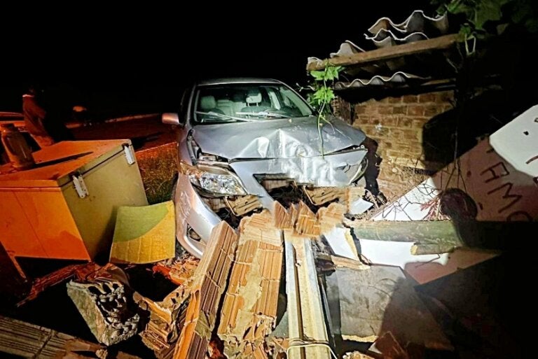 Condutor Embriagado Atinge Muro Com Carro E Mata 5 Galinhas (1)