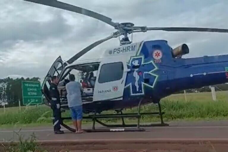 Condutor recusa etilômetro após colisão entre veículos na PR-082