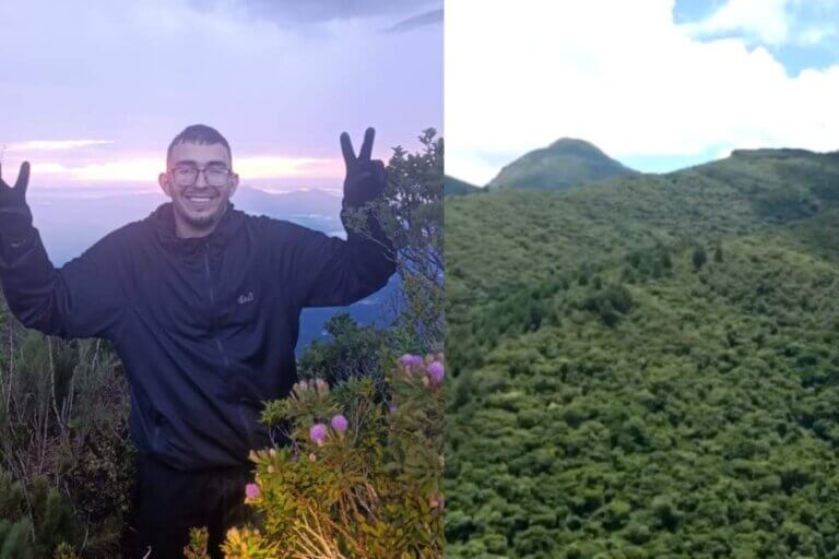 Jovem desaparece durante trilha com amiga no Pico Paraná após passar mal.