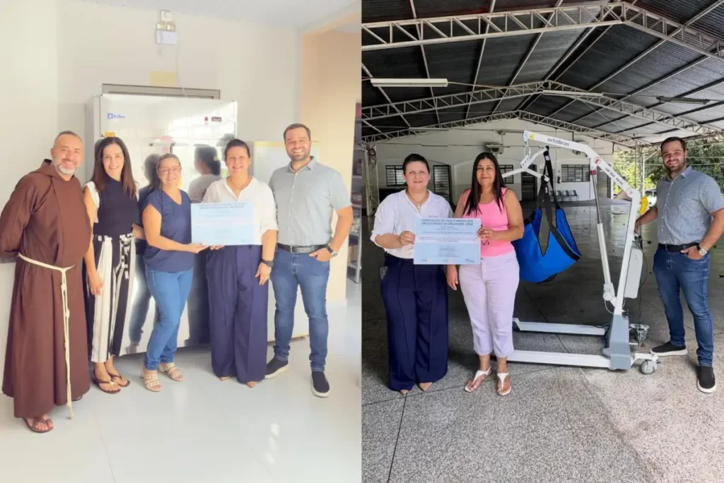 Rotary Club Umuarama Catedral doa equipamentos ao Projeto Mais Vida e à Apae