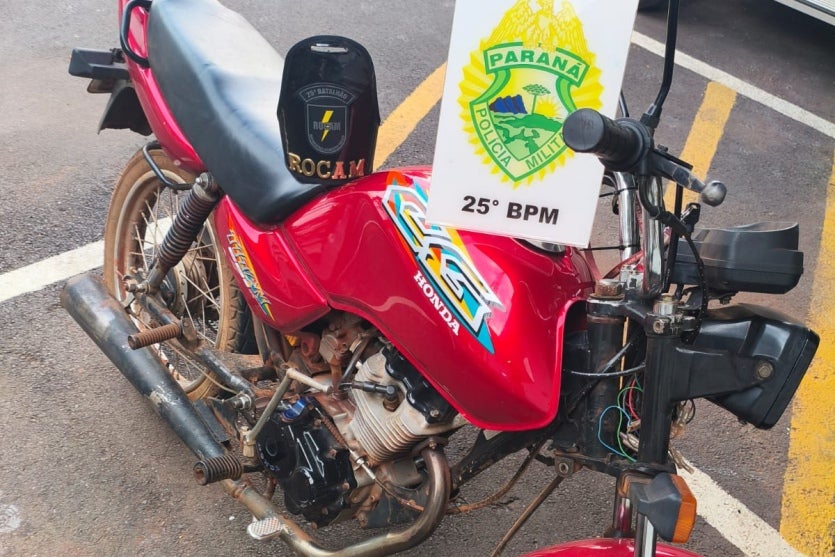 Homem que agrediu mulher é preso com motocicleta adulterada na Zona VI de Umuarama