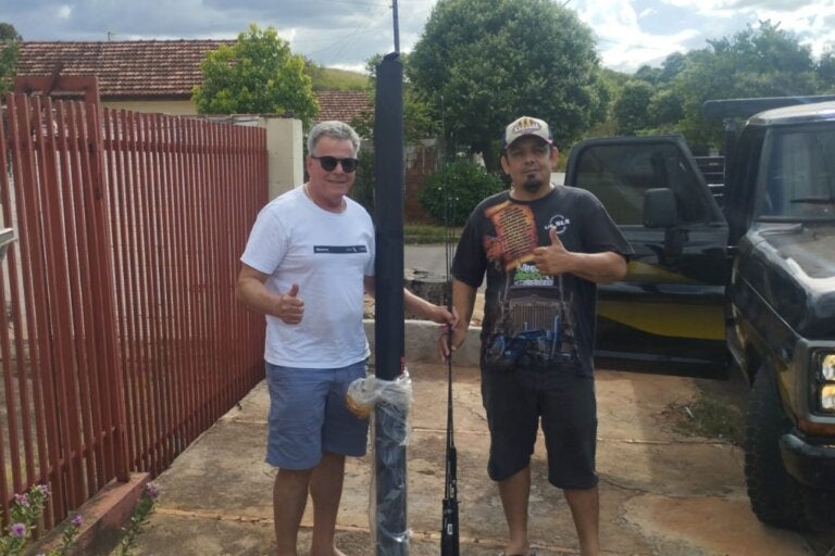 Gesto de honestidade garante devolução de varas de pesca encontradas na Boiadeira