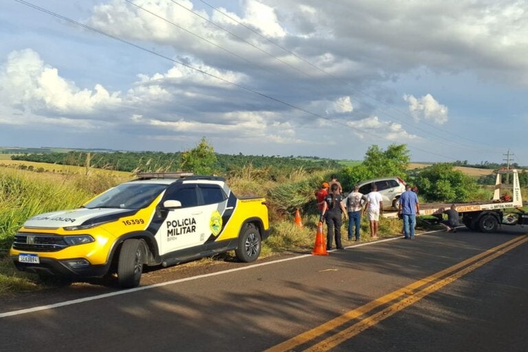 Motorista é encontrado morto após acidente com veículo na rodovia PR-550