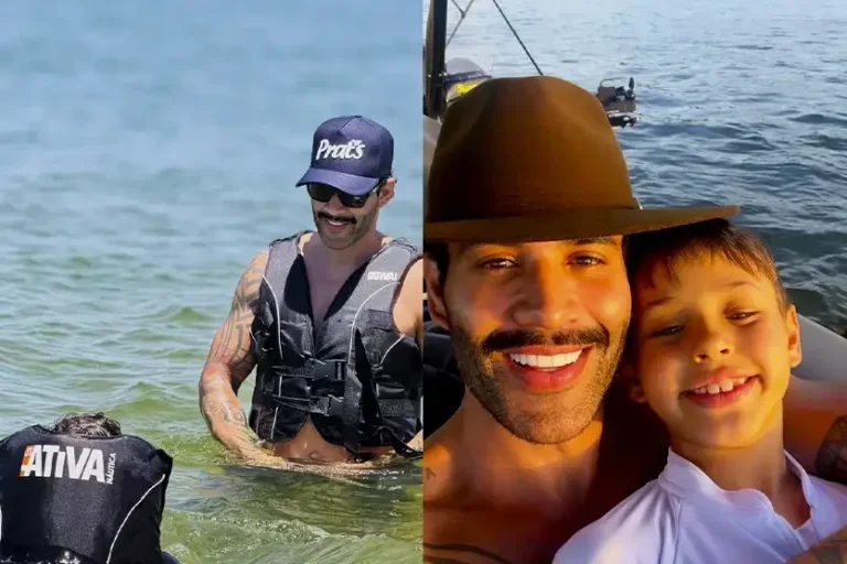 Em Porto Rico, Gusttavo Lima aproveita o Rio Paraná com a família; com vídeo
