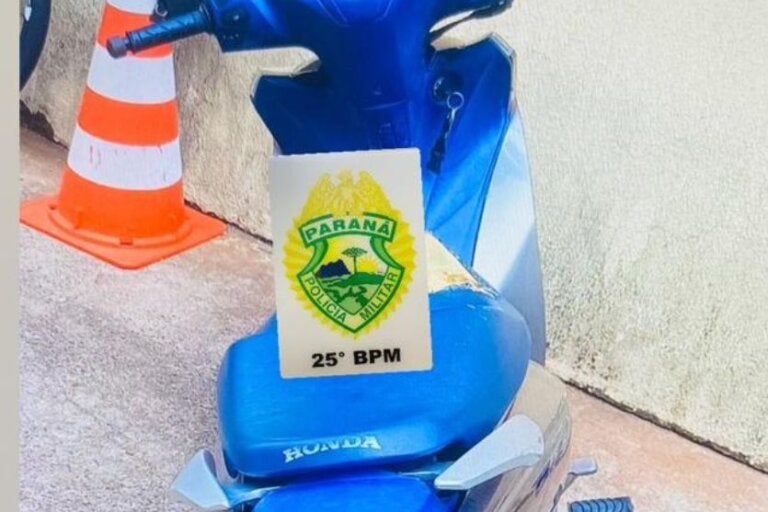 Polícia encontra motoneta furtada antes mesmo de dono perceber o crime